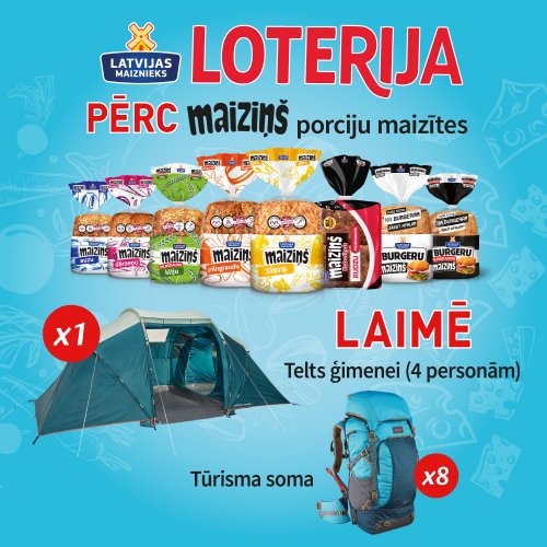 MAIZIŅŠ BREAD LOTTERY IN MAXIMA STORES