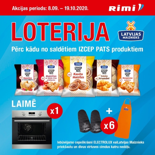 ! NOSLĒGUSIES ! LOTERIJA! Laimē cepeškrāsni ELECTROLUX