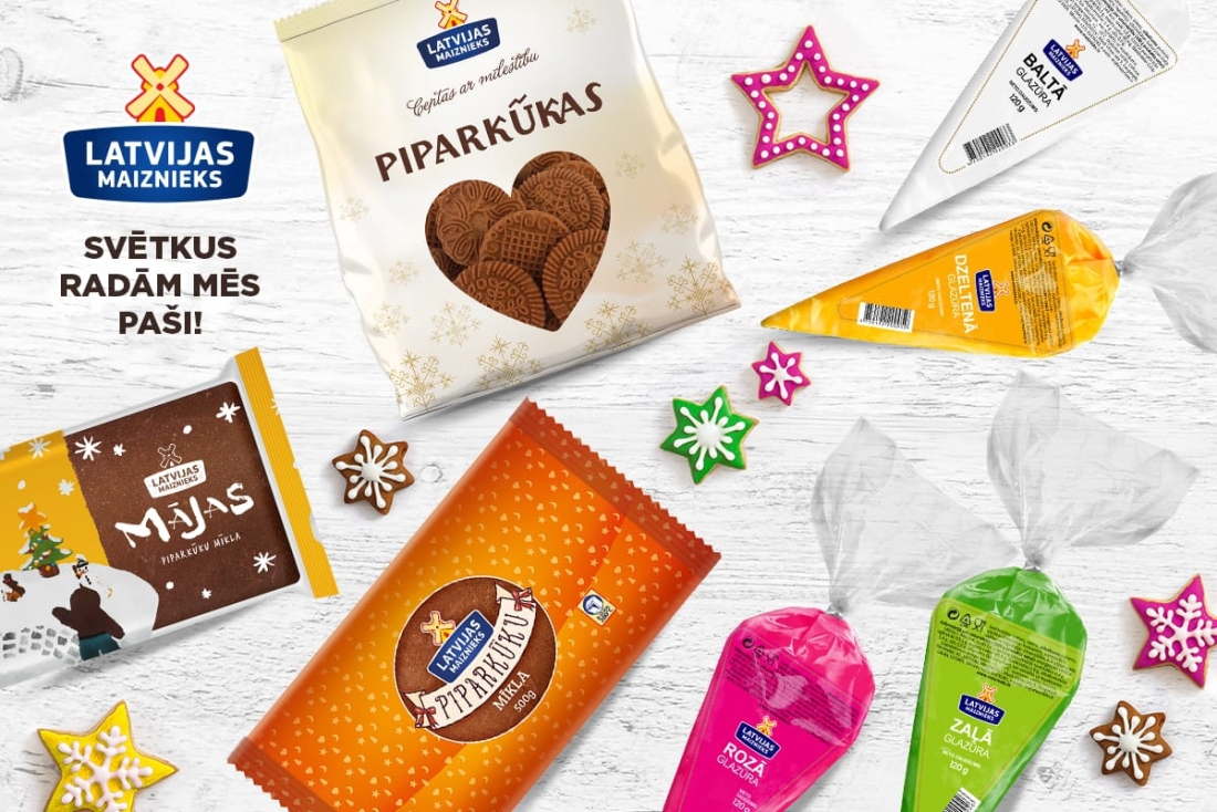 LATVIJAS MAIZNIEKS Ziemassvētku produkcija