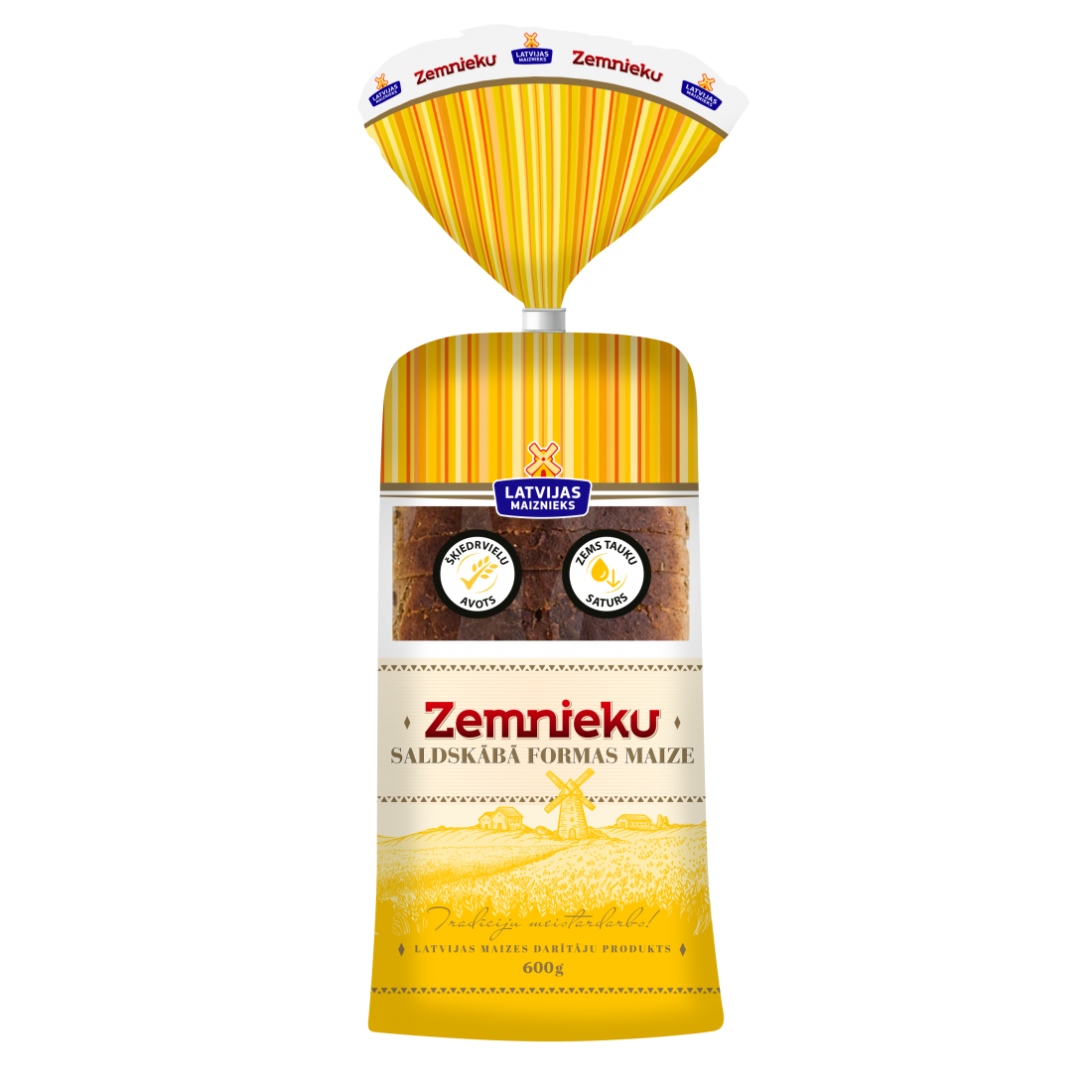 "ZEMNIEKU" saldskābā formaas maize 600G  