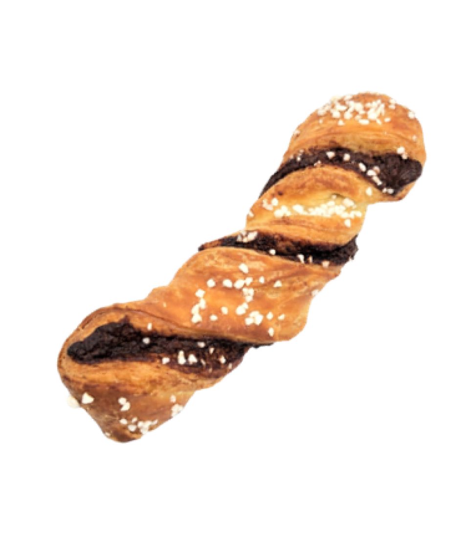  Twist with chocolate and hazelnut filling