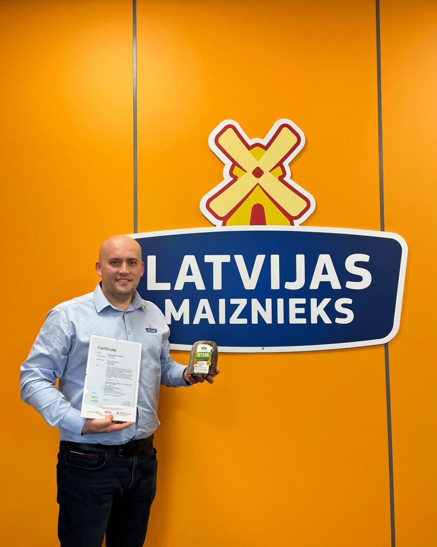 A/S Latvijas Maiznieks saņem BRC AA+ līmeņa sertifikātu – augstāko novērtējumu pārtikas nozarē