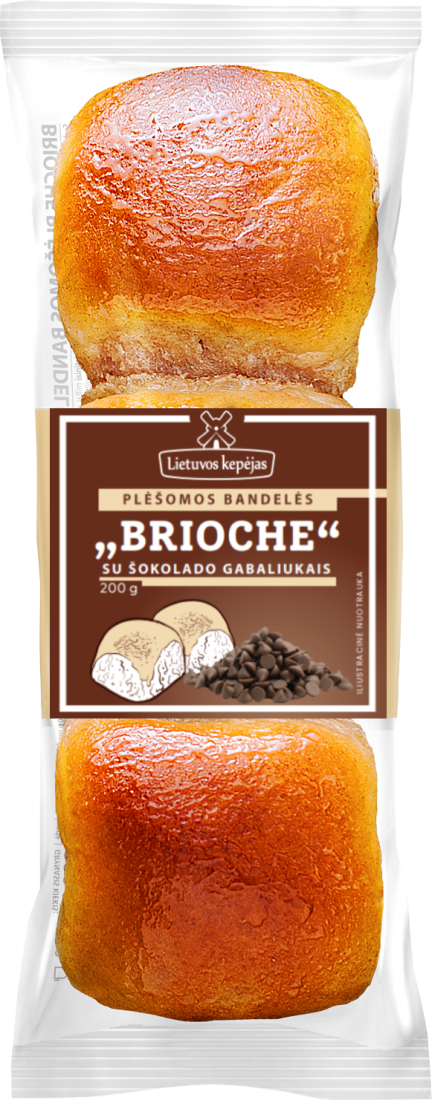 BRIOCHE maizīte ar šokolādes gabaliņiem 