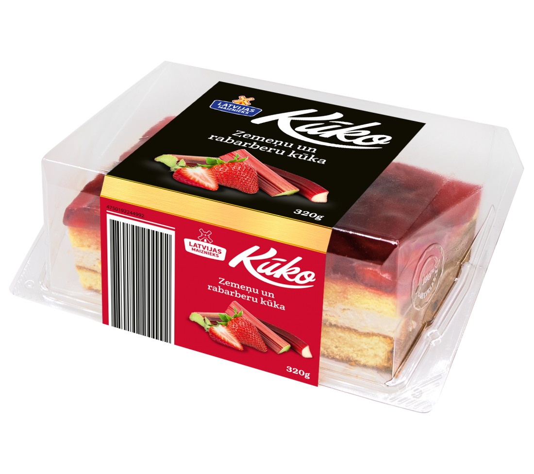 Торт из клубники и ревеня KŪKO