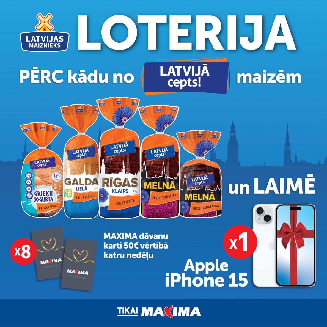 LATVIJĀ CEPT! LOTERIJA MAXIMA VEIKALOS 