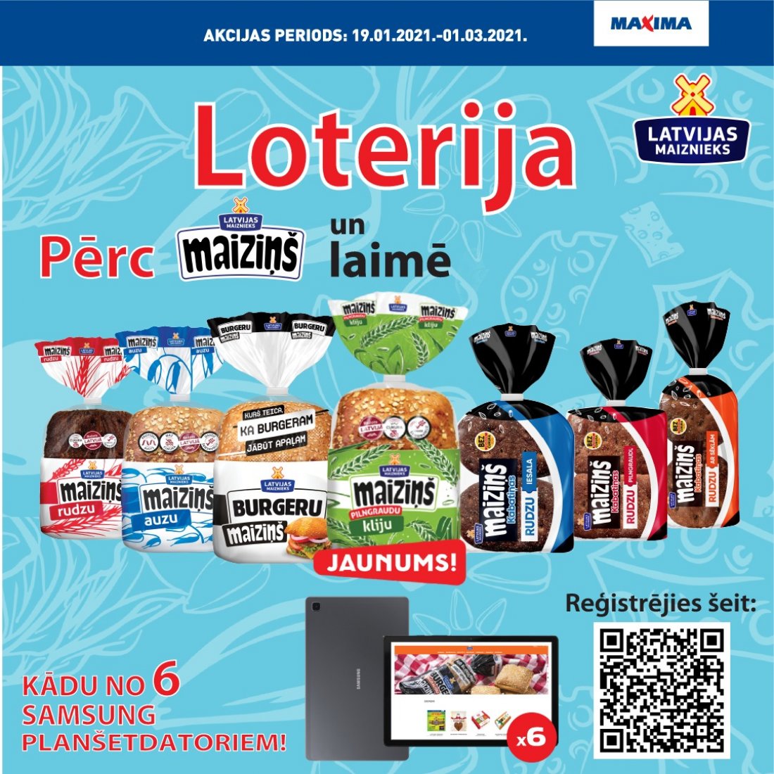 MAIZIŅŠ BREAD LOTTERY IN MAXIMA STORES