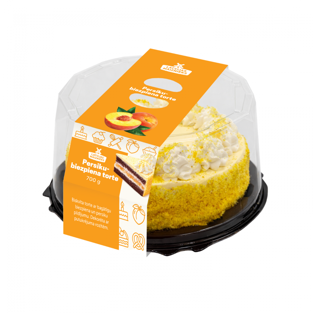 Peach and cottage cheese cake