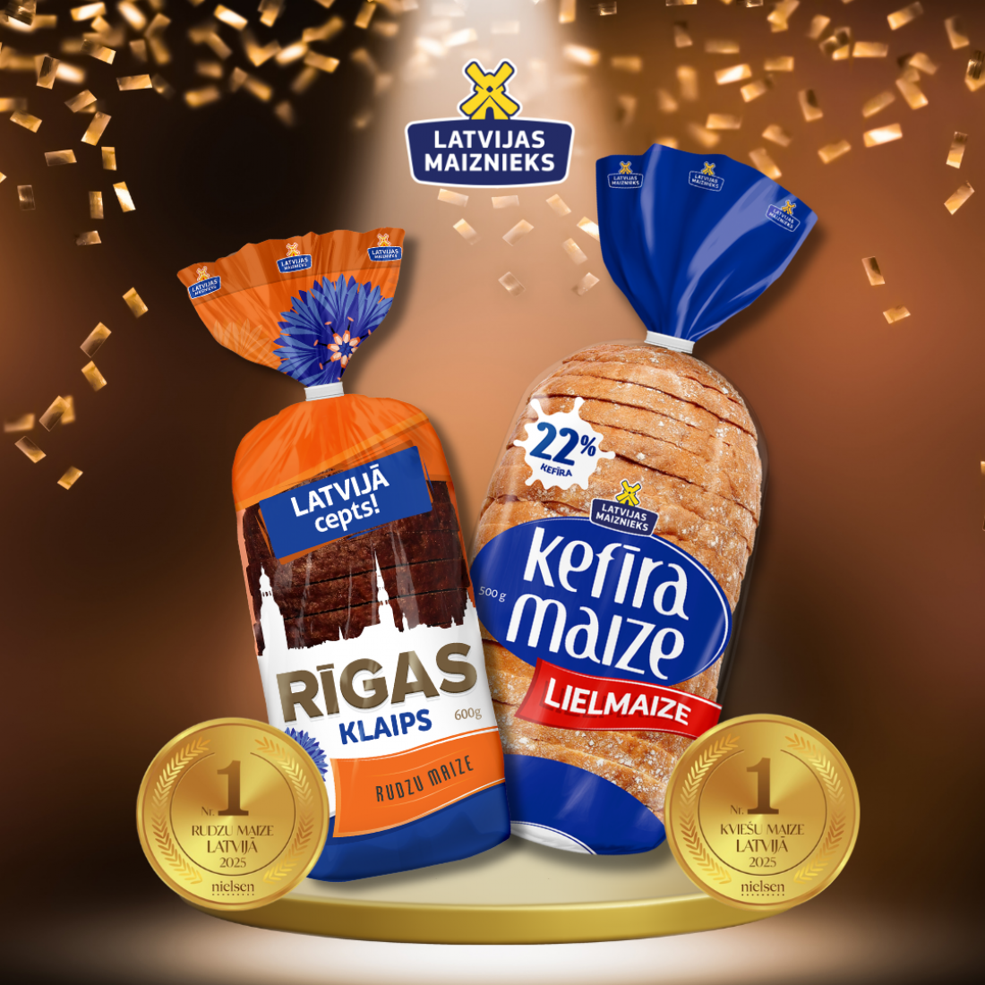 #1 Choice in Latvia – Lielmaize Kefīra Bread and Rīgas Loaf