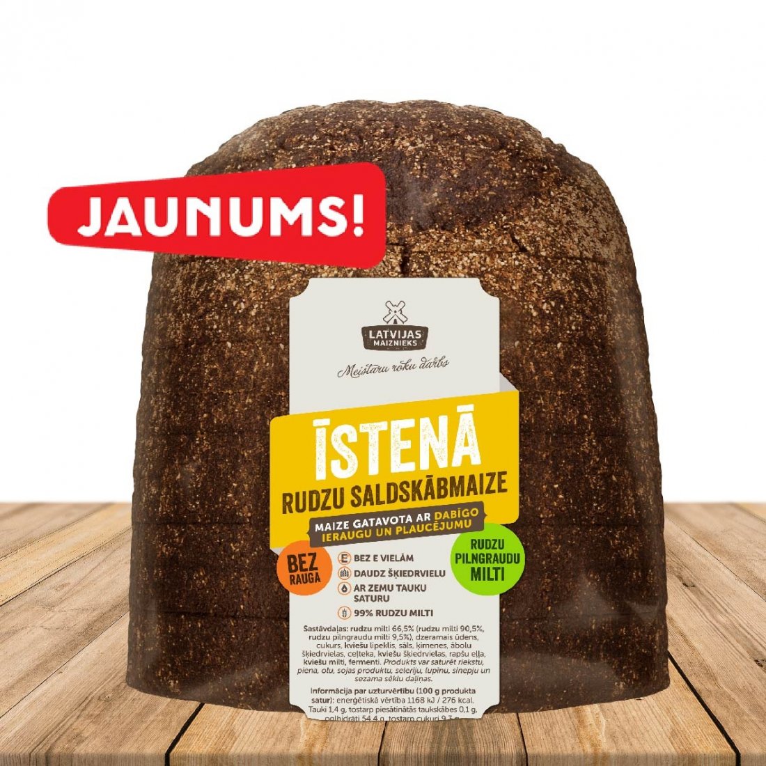 JAUNUMS! ĪSTENĀ rudzu saldskābmaize