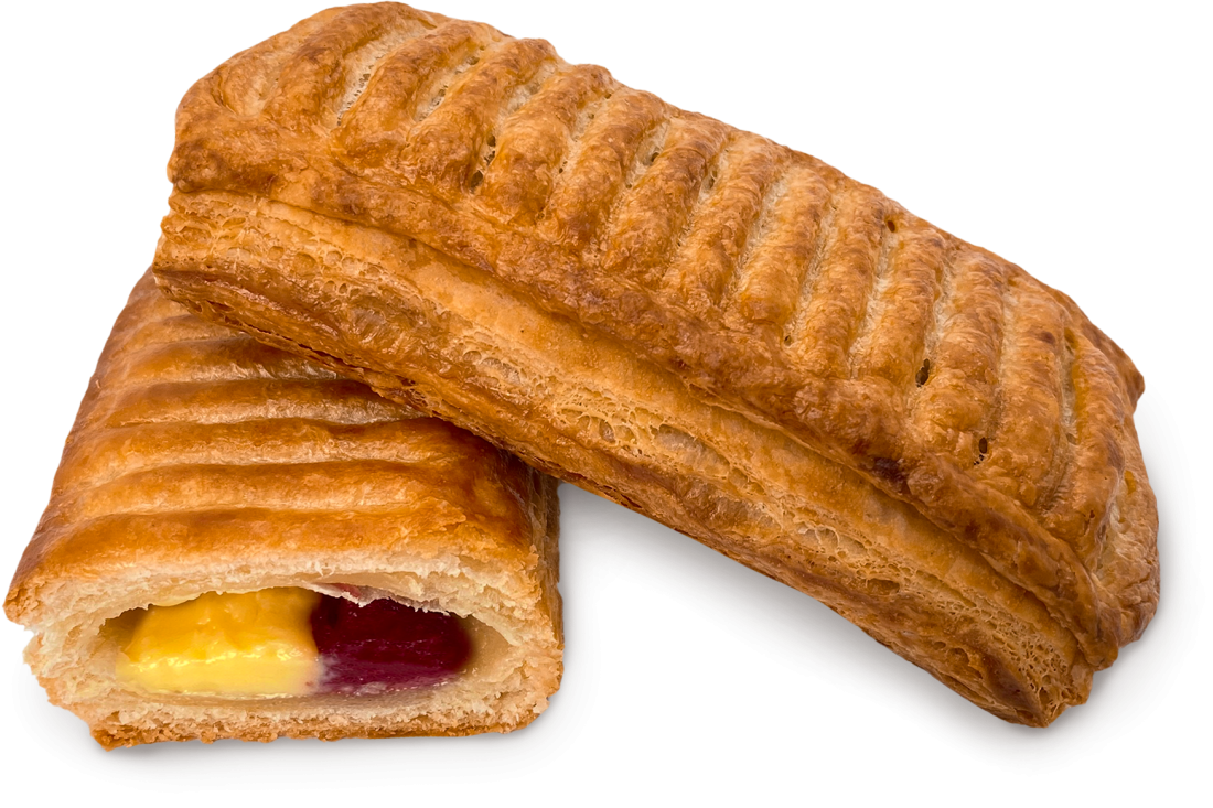 Cream bun with cherries