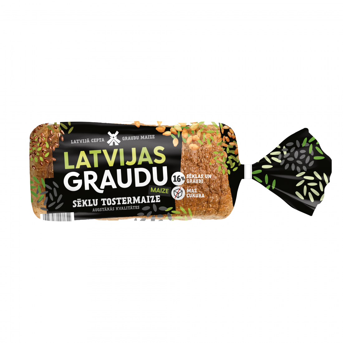 LATVIJAS GRAUDU MAIZE тост с семенами