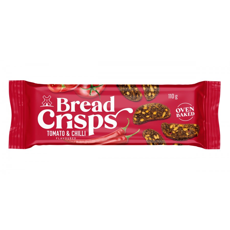 "BREAD CRISPS" ХЛЕБНЫЕ ТОсты СО ВКУСОМ ПОМИДОРОВ И ЧИЛИ