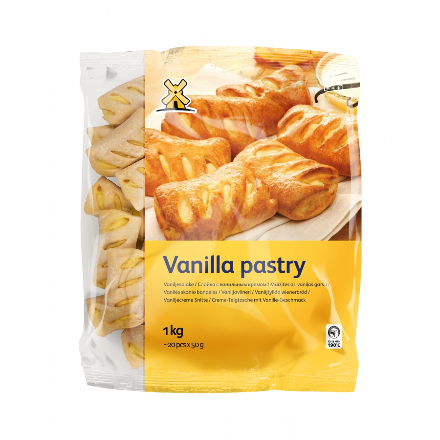 Mini pastries with vanilla filling XL packaging
