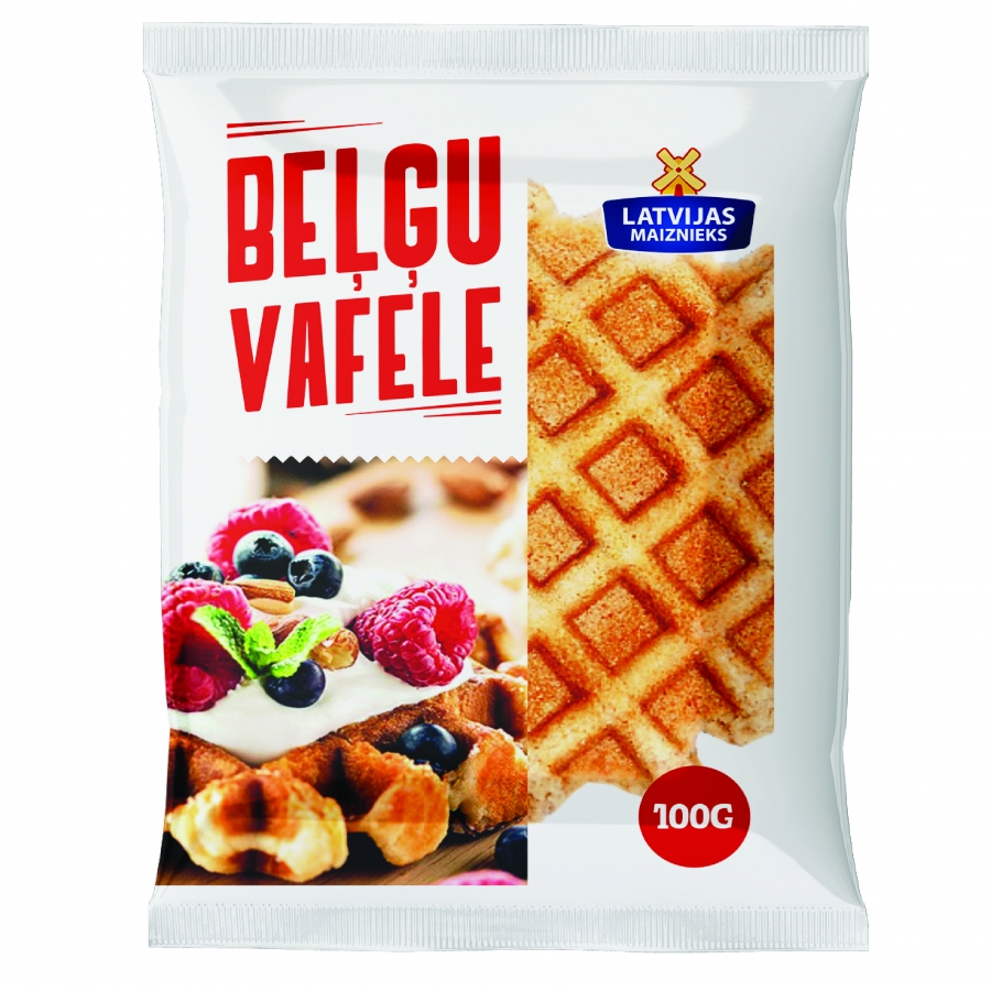 Belgian waffles in a package