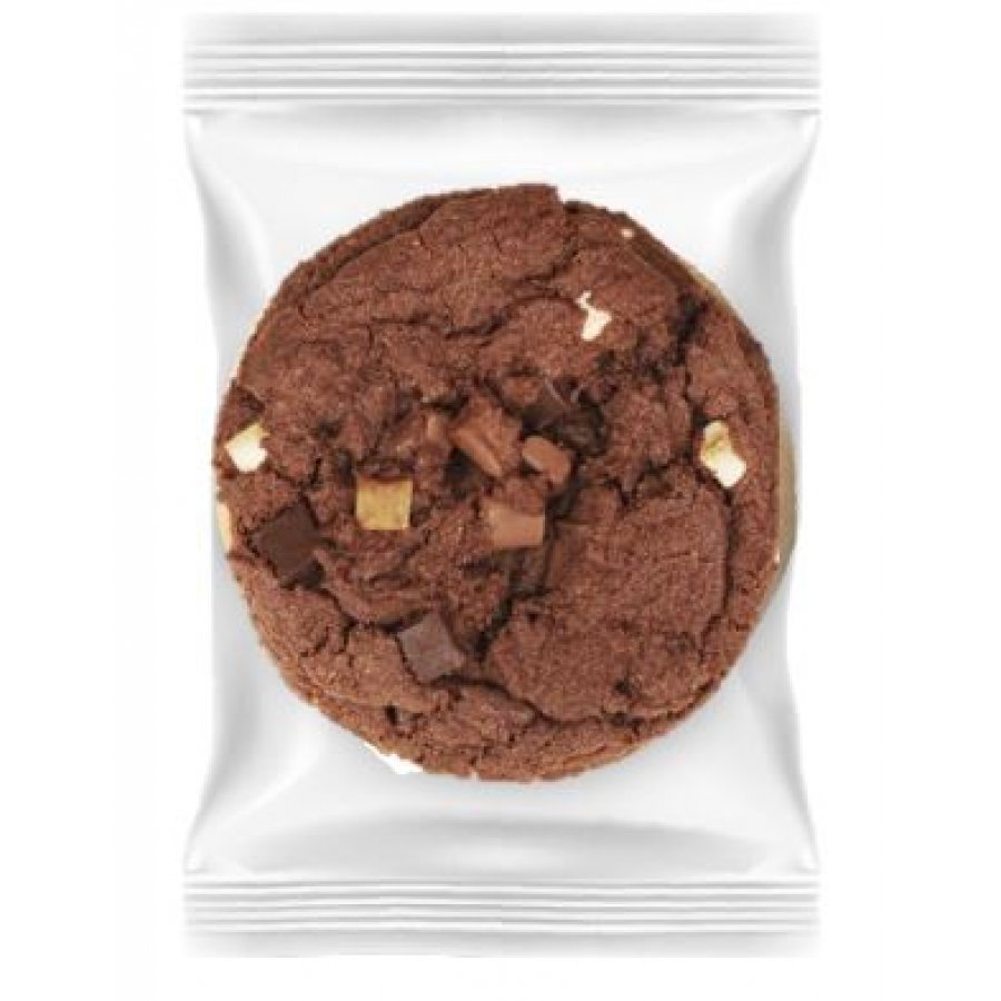 CHOCOLATE BISCUIT WITH MILK AND WHITE CHOCOLATE PIECES