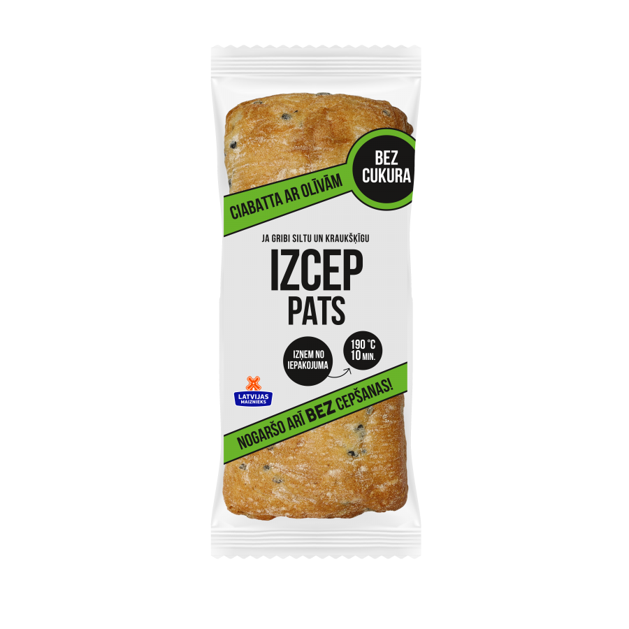 Ciabatta ar olīvām "IZCEP PATS"