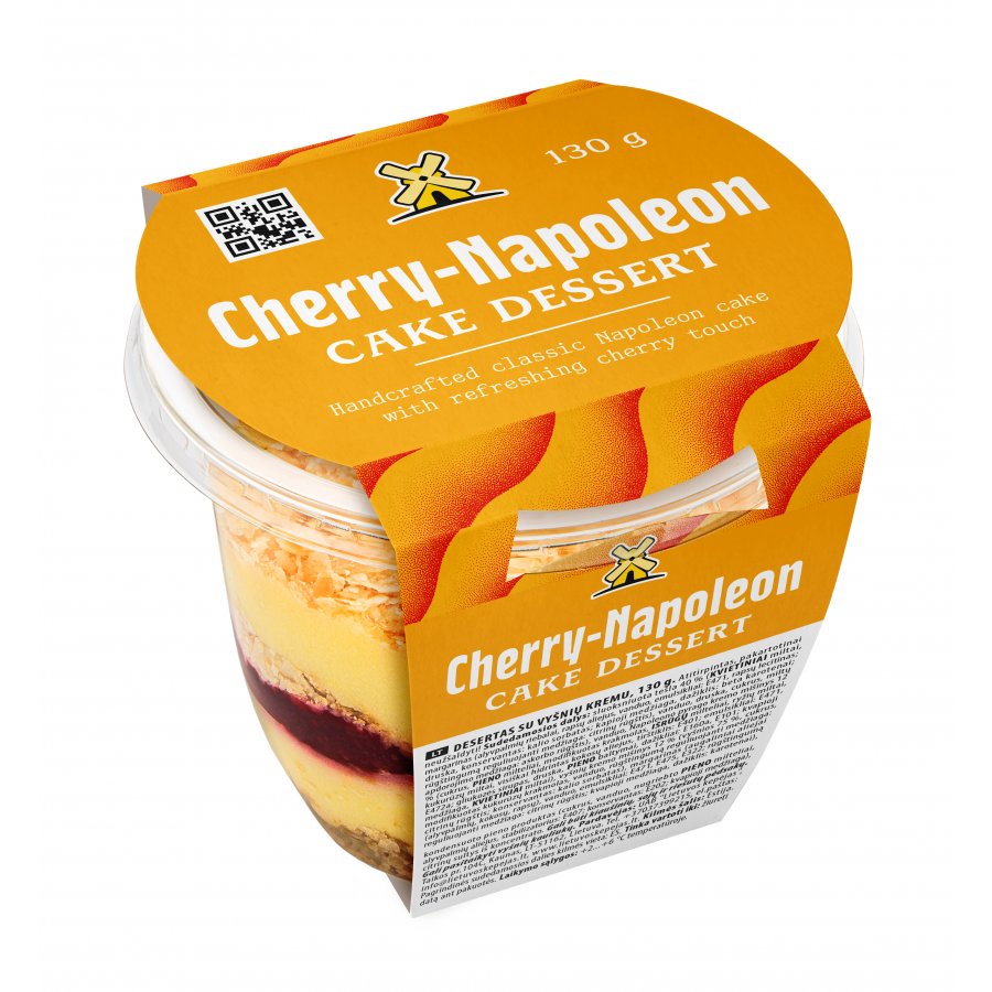 Cherry Napoleon Cake Dessert