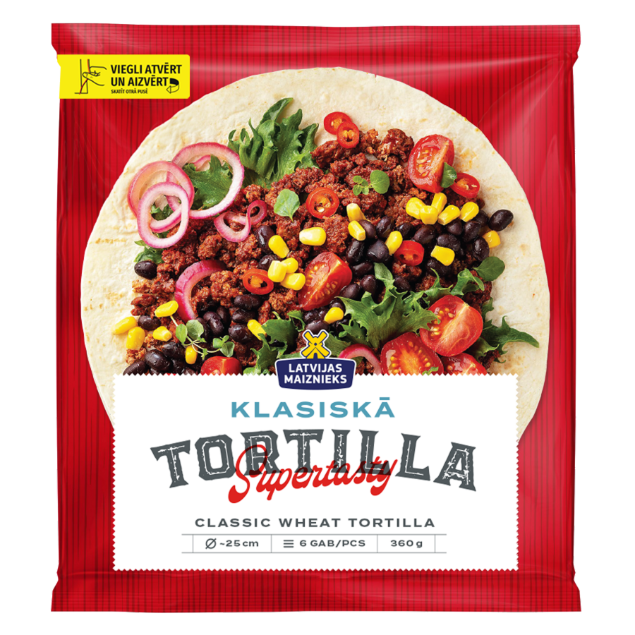 Классическая пшеничная тортилья