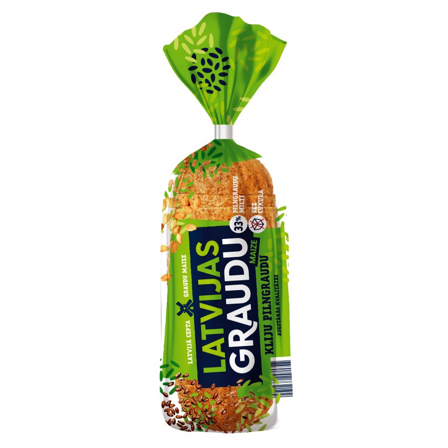 "Latvijas Graudu" bread bran whole grain