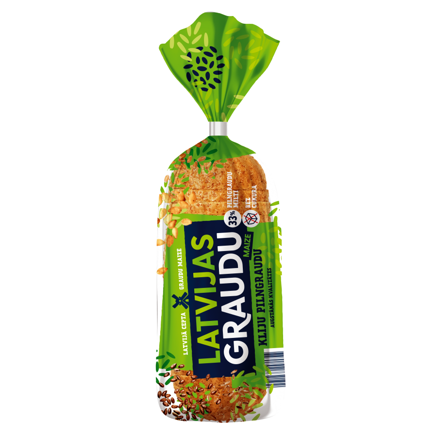 "Latvijas Graudu" bread bran whole grain