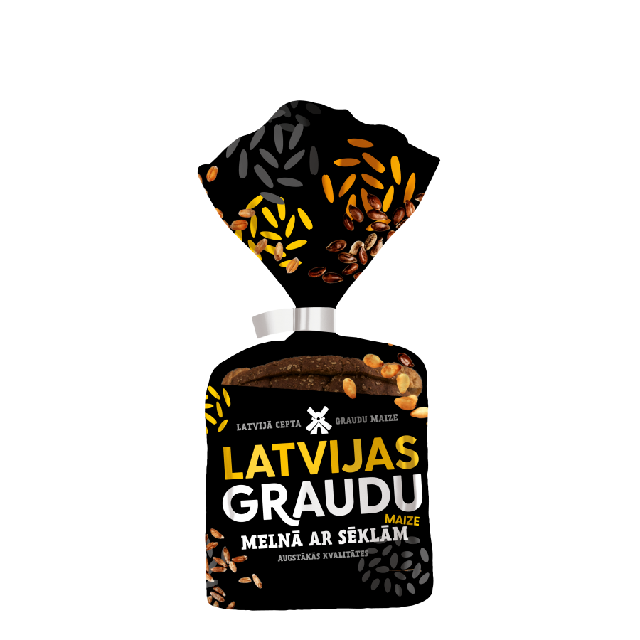 PRODUCTS "LATVIJAS GRAUDU" black bread with seeds