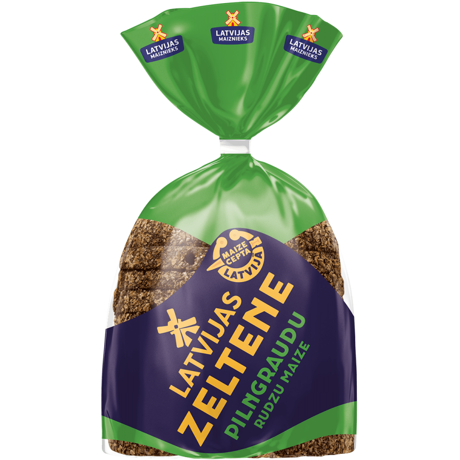 "LATVIJAS ZELTENE" whole grain rye bread