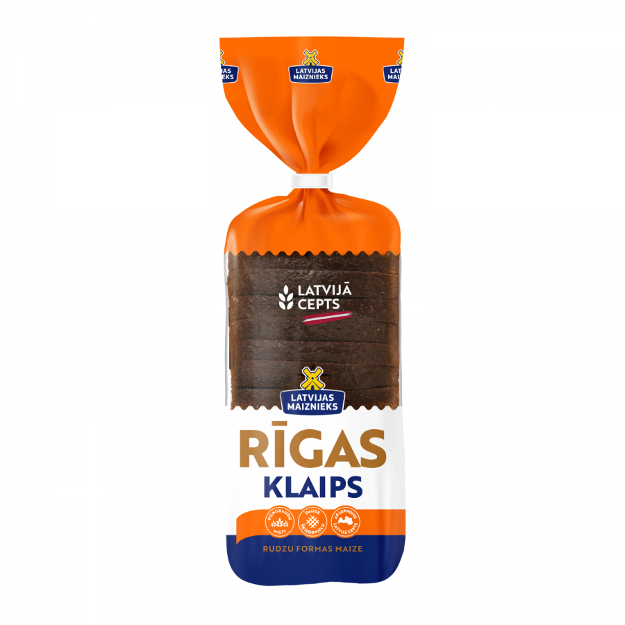 "LATVIJĀ CEPTS!" Rīgas klaips ржаной формовой хлеб