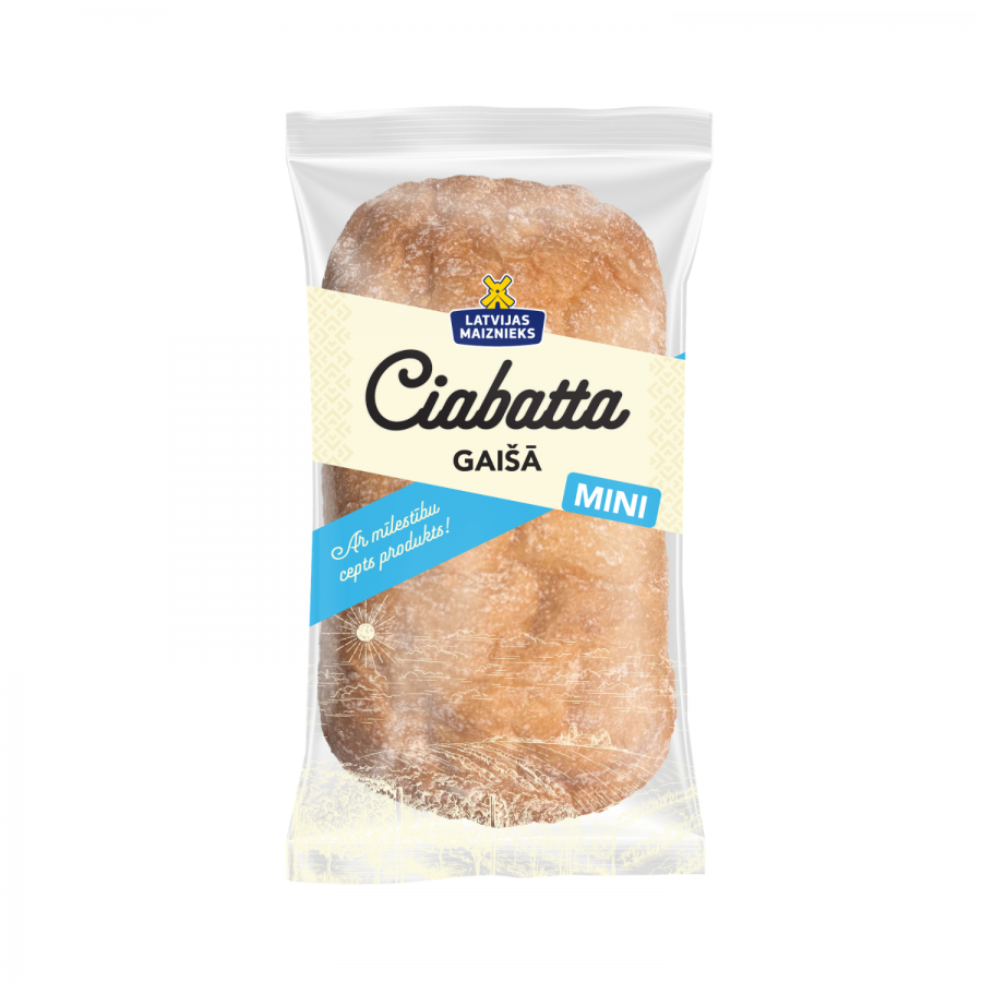 Светлая мини-чабатта