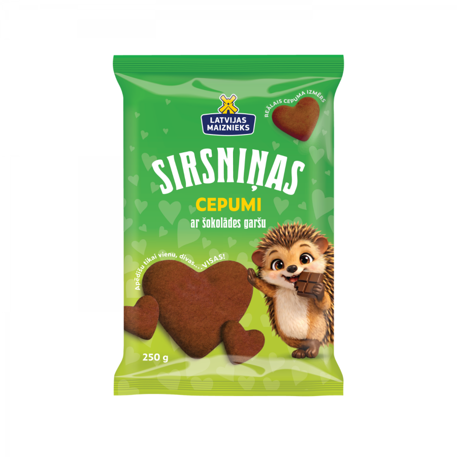 Cepumi Sirsniņas ar šokolādes garšu