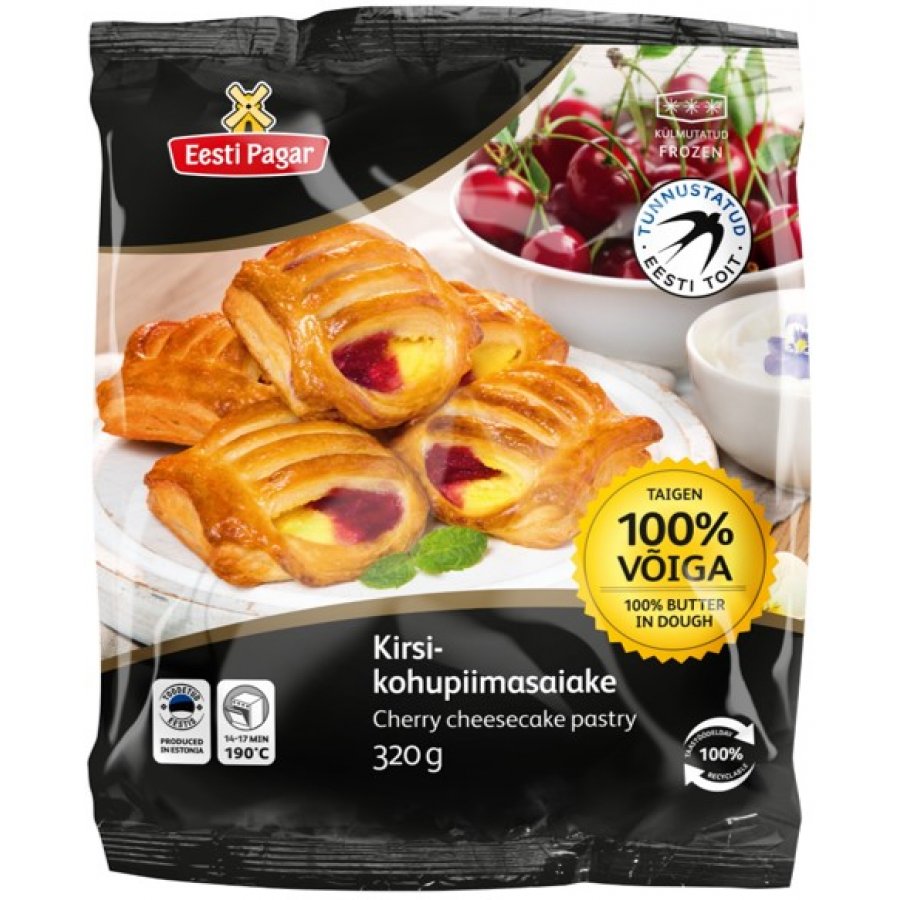 Мини булочки с творожно-вишнёвой начинкой